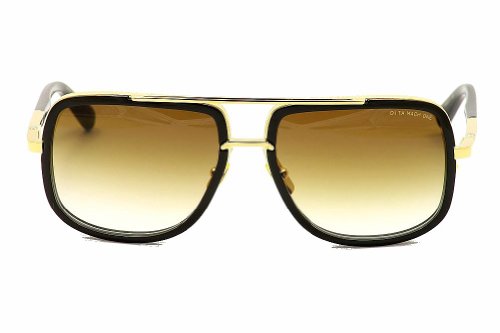 Sunglasses Dita MACH ONE DRX 2030 B Shiny 18K Gold-Black w/D.Brown to ClearAR