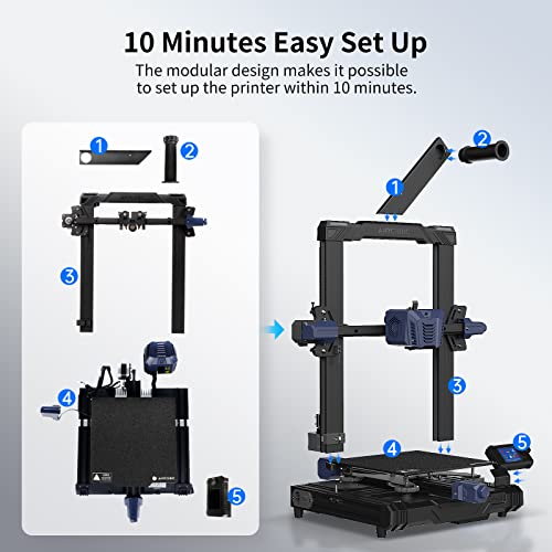Anycubic 3D Printer Kobra Neo, Auto Leveling 3D Printers Pre-Installed with High Precision Printing and Easy Model Removal Perfect for Beginners Print Size 8.7x8.7x9.84 inch