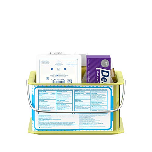 Johnson s Bath Discovery Gift Set for Parents-to-Be, Caddy with Baby Bath Time & Skin Care Essentials, Bath Kit Includes Baby Body Wash, Shampoo, Wipes, Lotion & Diaper Rash Cream, 7 Items