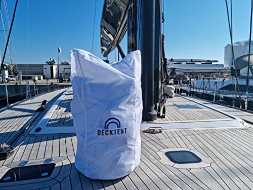 Bimini Boat Shade Inflatable Sunshade Awning Decktent Shade for Boats of All Types, Size L (Available XS - L), New (White)