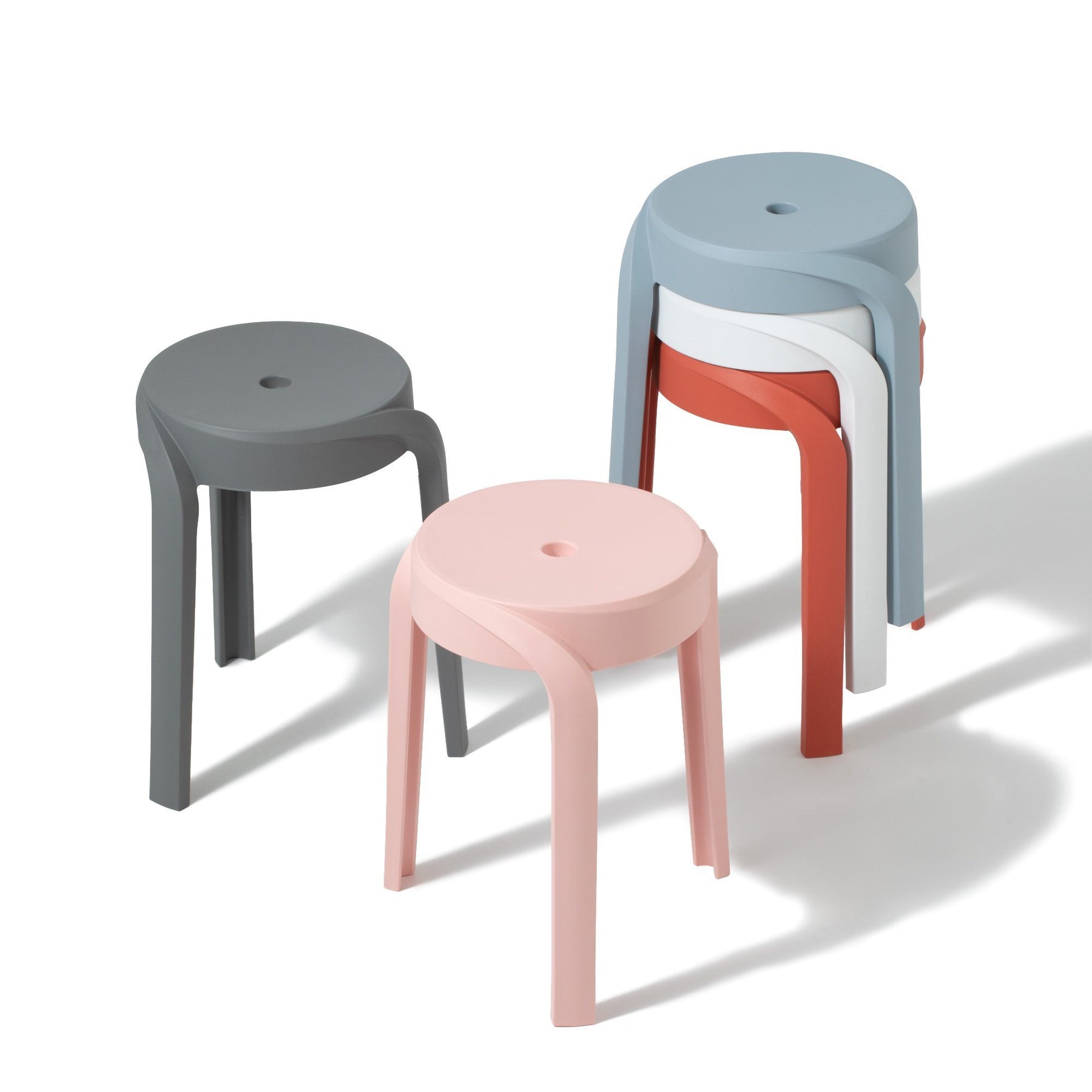 Vortex Stool Light Blue (W350 × D350 × H455)